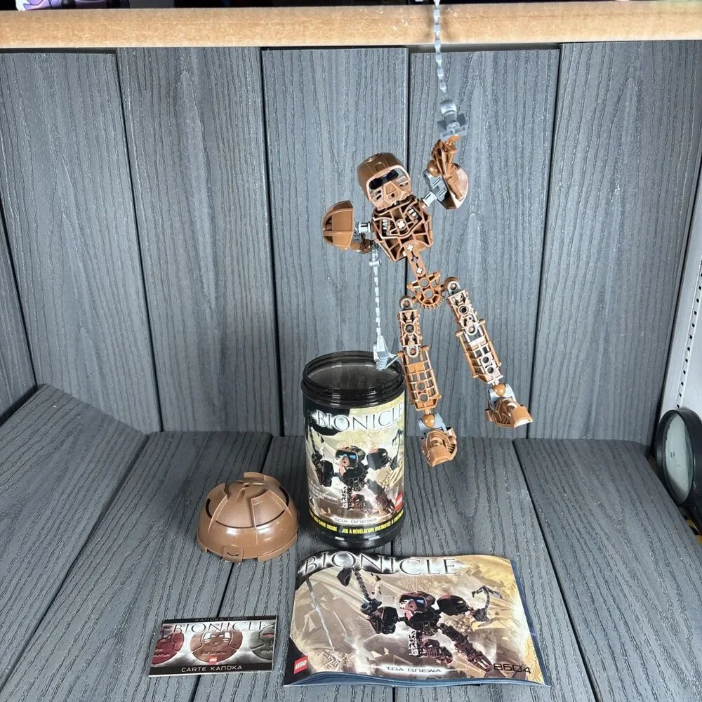 LEGO BIONICLE: Toa Onwea (8604) Toa Onewa Complete- W/ Canister & MANUAL